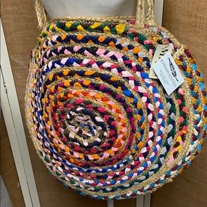 Bohemian round tote bag